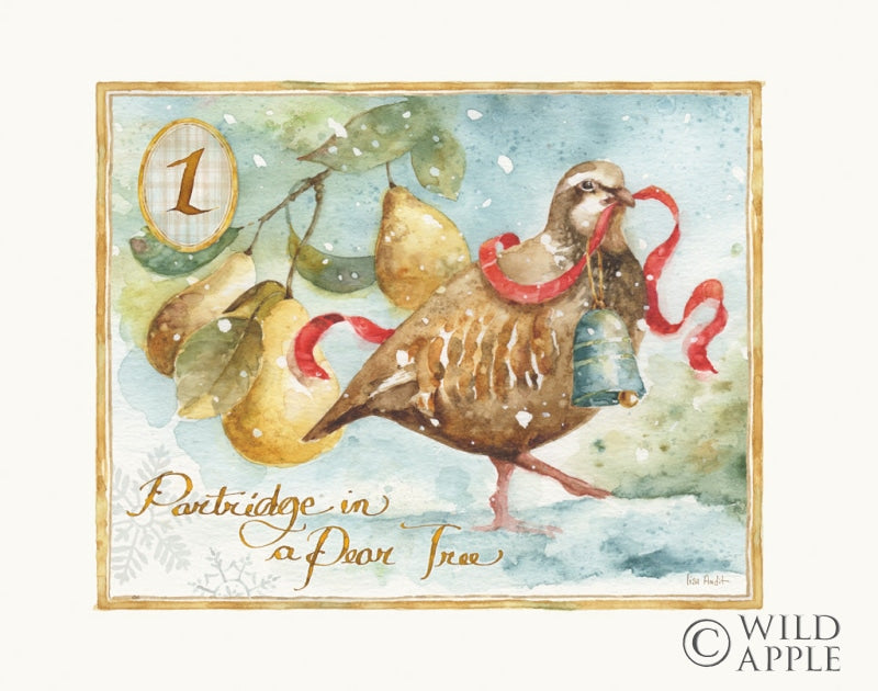 Reproduction of 12 Days of Christmas I by Lisa Audit - Wall Decor Art