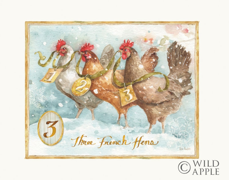 Reproduction of 12 Days of Christmas III by Lisa Audit - Wall Decor Art