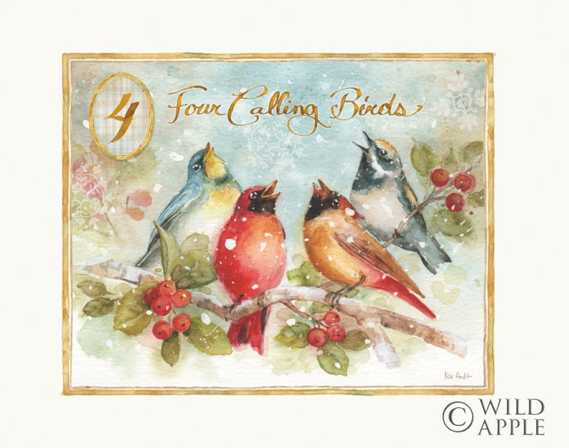 Reproduction of 12 Days of Christmas IV by Lisa Audit - Wall Decor Art
