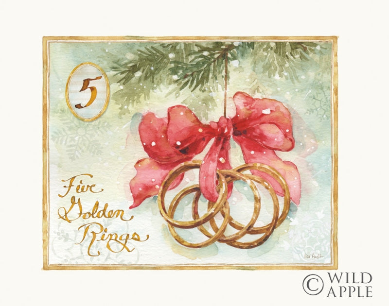 Reproduction of 12 Days of Christmas V by Lisa Audit - Wall Decor Art
