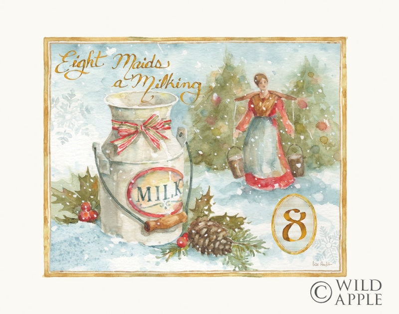 Reproduction of 12 Days of Christmas VIII by Lisa Audit - Wall Decor Art