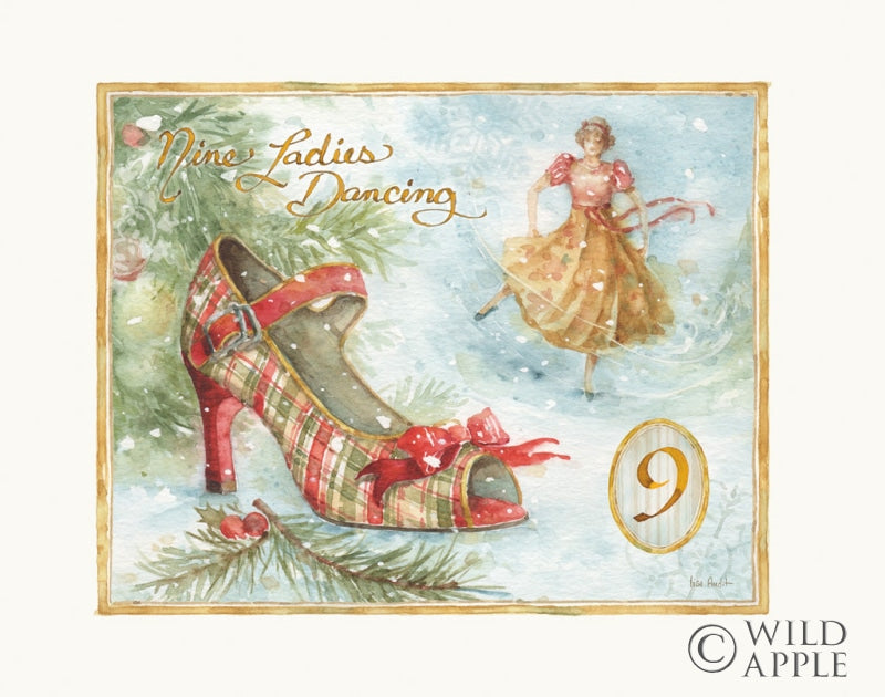 Reproduction of 12 Days of Christmas IX by Lisa Audit - Wall Decor Art