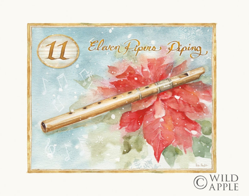 Reproduction of 12 Days of Christmas XI by Lisa Audit - Wall Decor Art