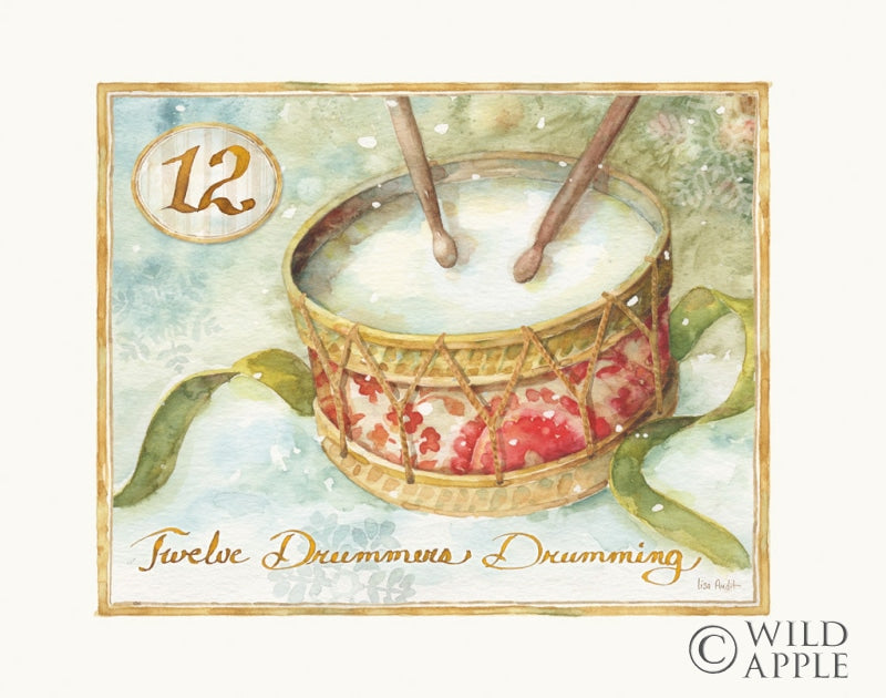 Reproduction of 12 Days of Christmas XII by Lisa Audit - Wall Decor Art