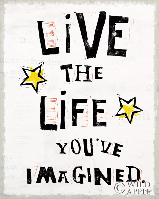 Reproduction of Live to the Fullest IV by Kellie Day - Wall Decor Art