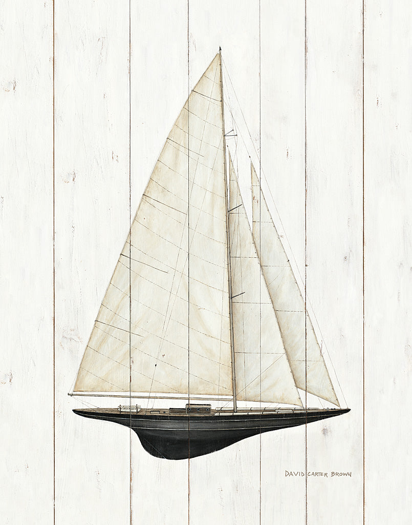 Reproduction of Sailboat II by David Carter Brown - Wall Decor Art