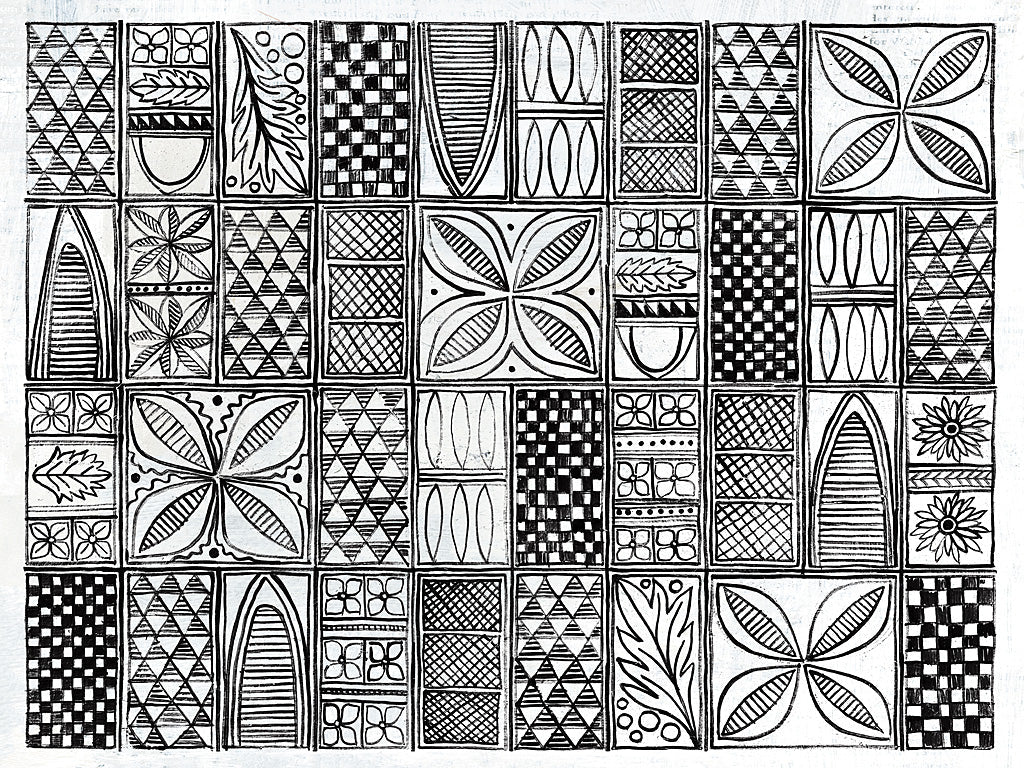 Reproduction of Patterns of the Amazon II BW by Kathrine Lovell - Wall Decor Art