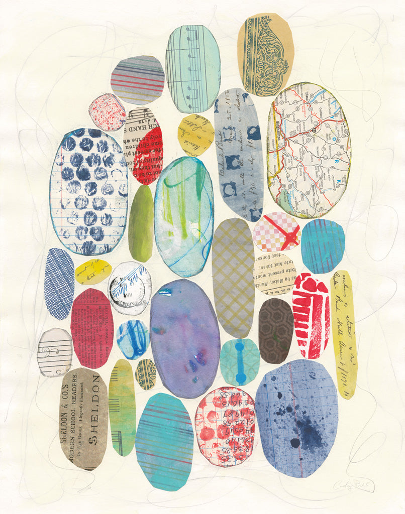 Reproduction of Geometric Collage I by Courtney Prahl - Wall Decor Art