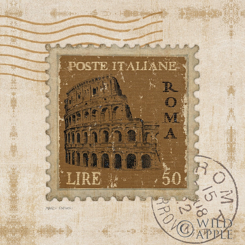 Reproduction of Iconic Stamps III Square by Marco Fabiano - Wall Decor Art