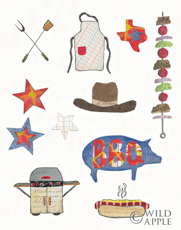 Reproduction of Summer Grilling III by Courtney Prahl - Wall Decor Art