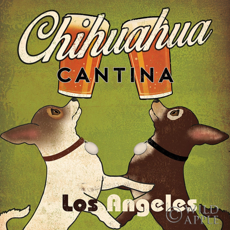 Reproduction of Double Chihuahua Crop Los Angeles by Ryan Fowler - Wall Decor Art
