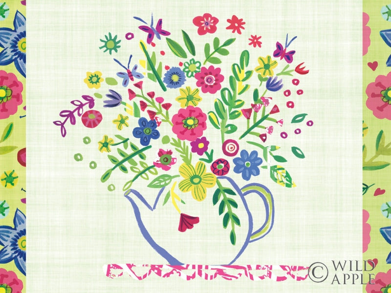 Reproduction of Pastel Summer Florals I by Farida Zaman - Wall Decor Art