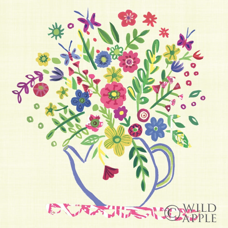 Reproduction of Pastel Summer Florals II by Farida Zaman - Wall Decor Art