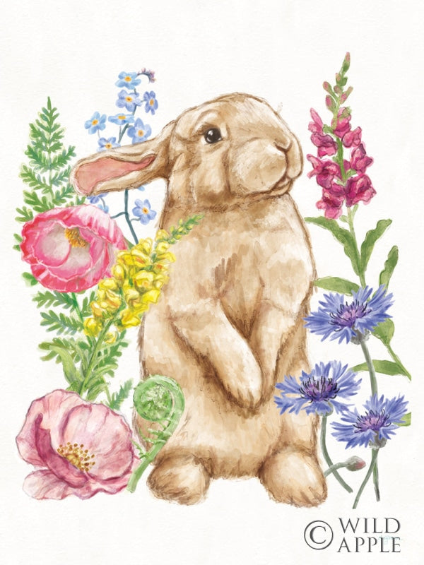 Reproduction of Sunny Bunny III by Mary Urban - Wall Decor Art