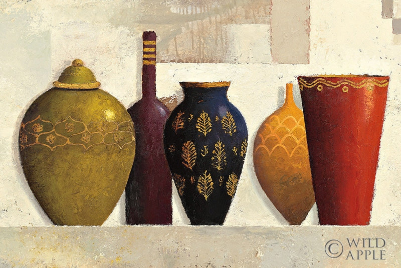 Reproduction of Jeweled Vessels No Leaves by James Wiens - Wall Decor Art