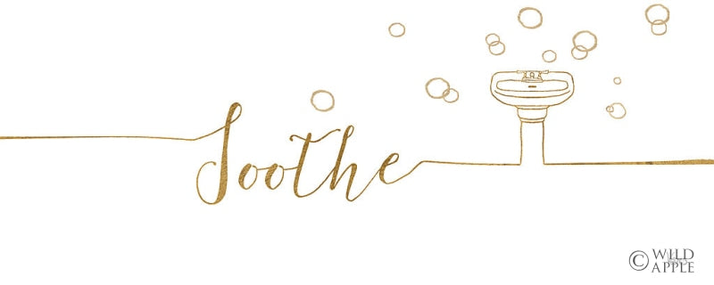 Reproduction of Underline Bath IV by Veronique Charron - Wall Decor Art