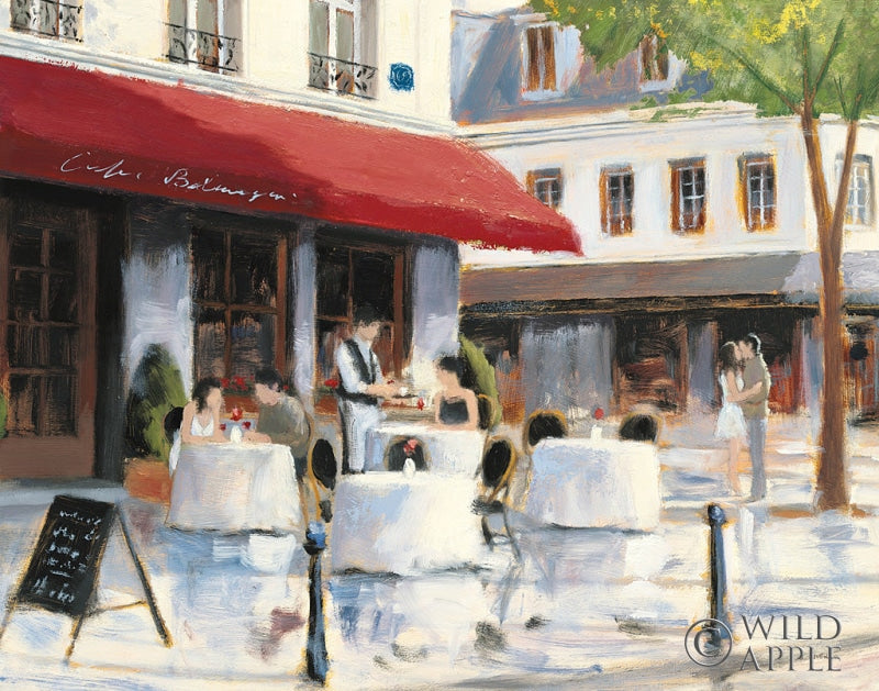 Reproduction of Relaxing at the Cafe I V2 by James Wiens - Wall Decor Art
