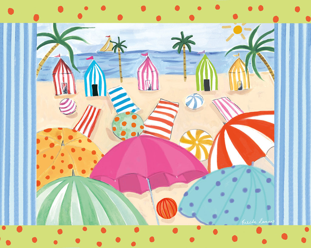 Reproduction of Beach Living III by Farida Zaman - Wall Decor Art