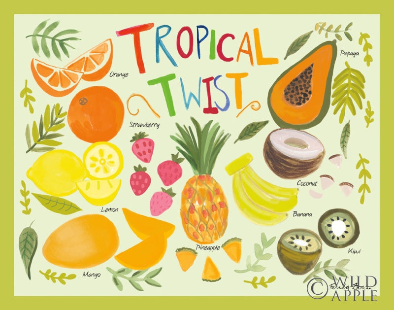 Reproduction of Fruity Smoothie II by Farida Zaman - Wall Decor Art