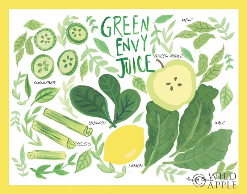 Reproduction of Fruity Smoothie III by Farida Zaman - Wall Decor Art