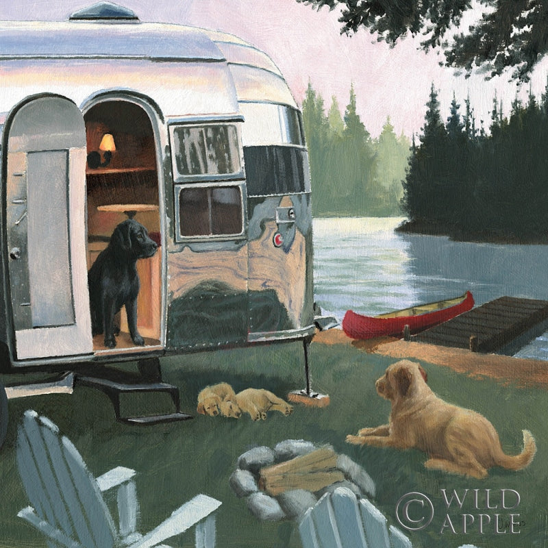Reproduction of Canine Camp by James Wiens - Wall Decor Art