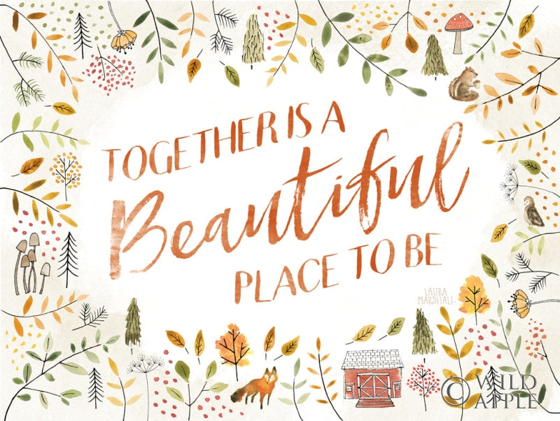 Reproduction of Woodland Whimsy II by Laura Marshall - Wall Decor Art