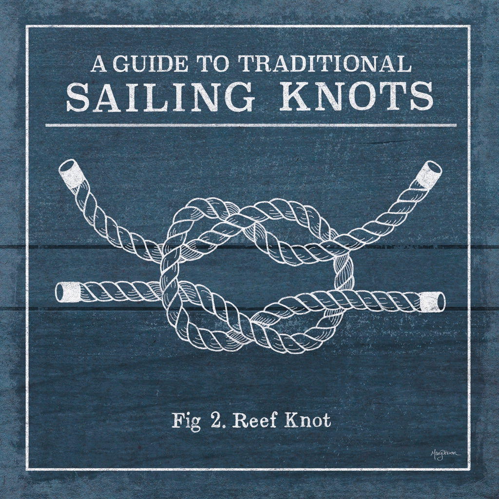 Reproduction of Vintage Sailing Knots III by Mary Urban - Wall Decor Art