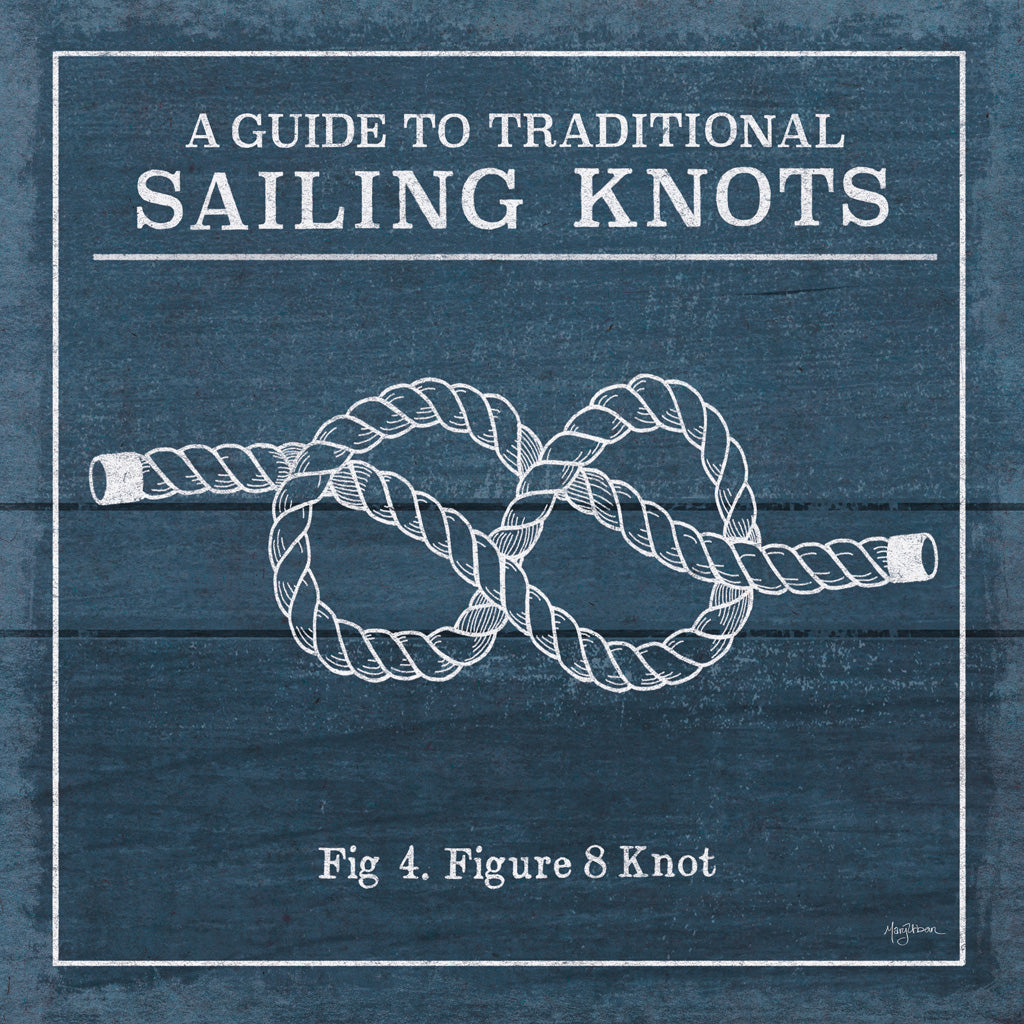 Reproduction of Vintage Sailing Knots IV by Mary Urban - Wall Decor Art