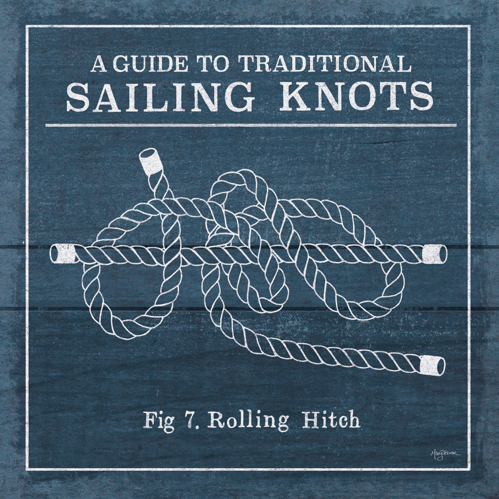 Reproduction of Vintage Sailing Knots VIII by Mary Urban - Wall Decor Art