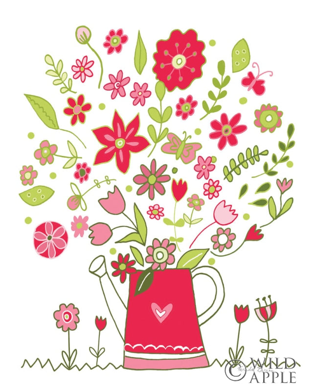 Reproduction of Valentines Flowers III by Farida Zaman - Wall Decor Art