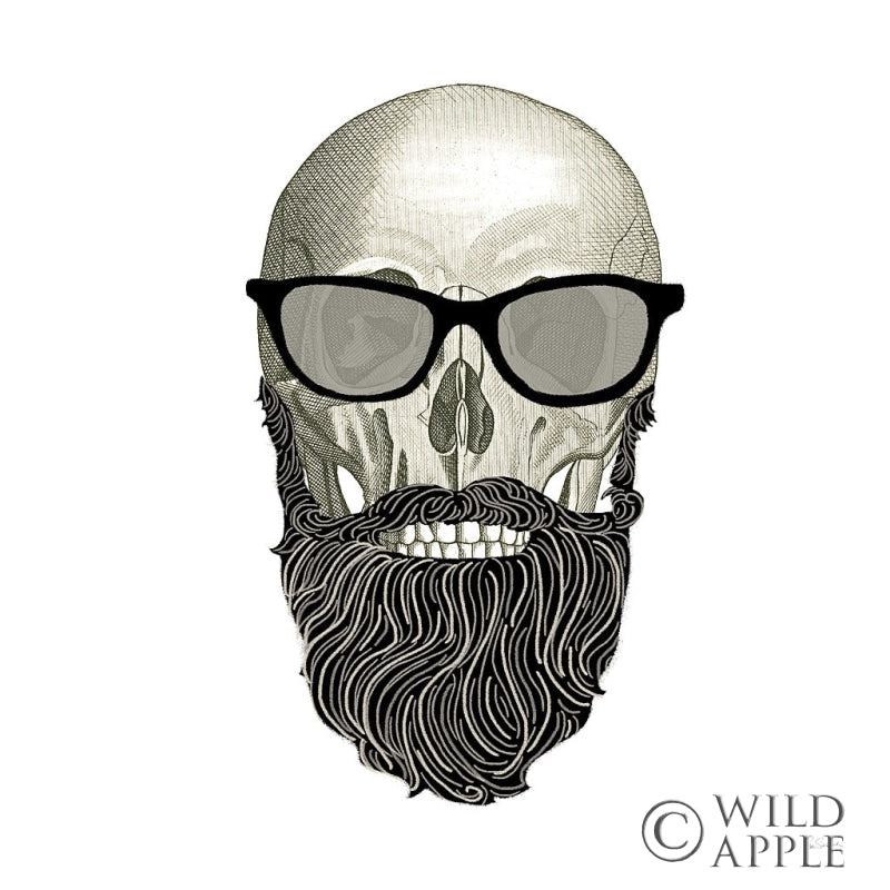 Reproduction of Hipster Skull I by Sue Schlabach - Wall Decor Art