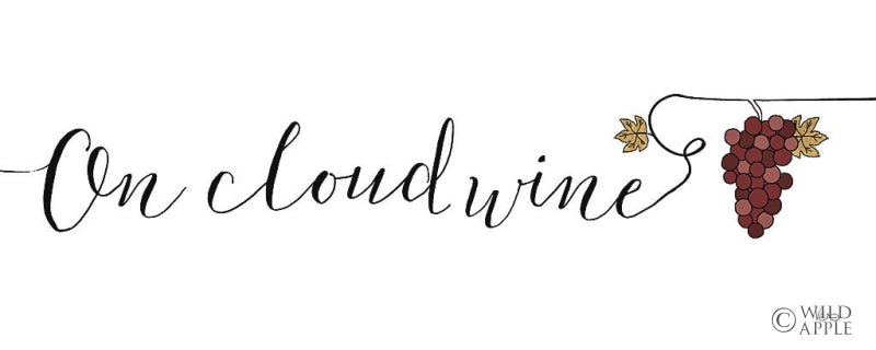 Reproduction of Underlined Wine IV by Veronique Charron - Wall Decor Art