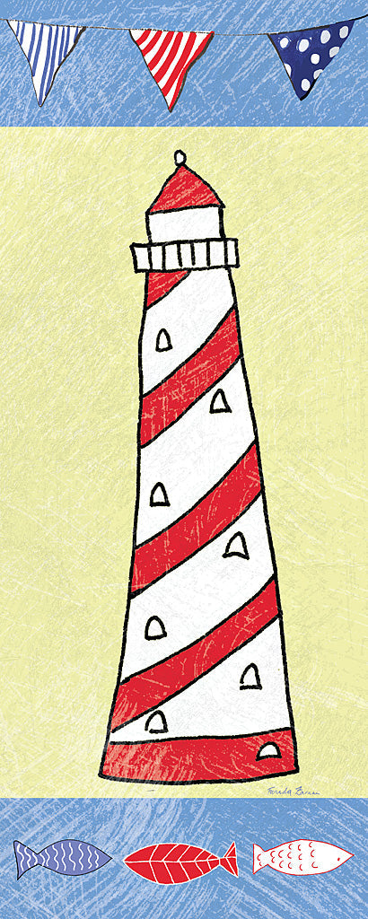 Reproduction of Coastal Lighthouse II by Farida Zaman - Wall Decor Art