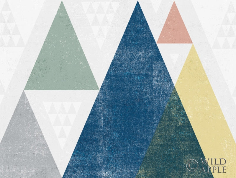 Reproduction of Mod Triangles I Soft Crop by Michael Mullan - Wall Decor Art