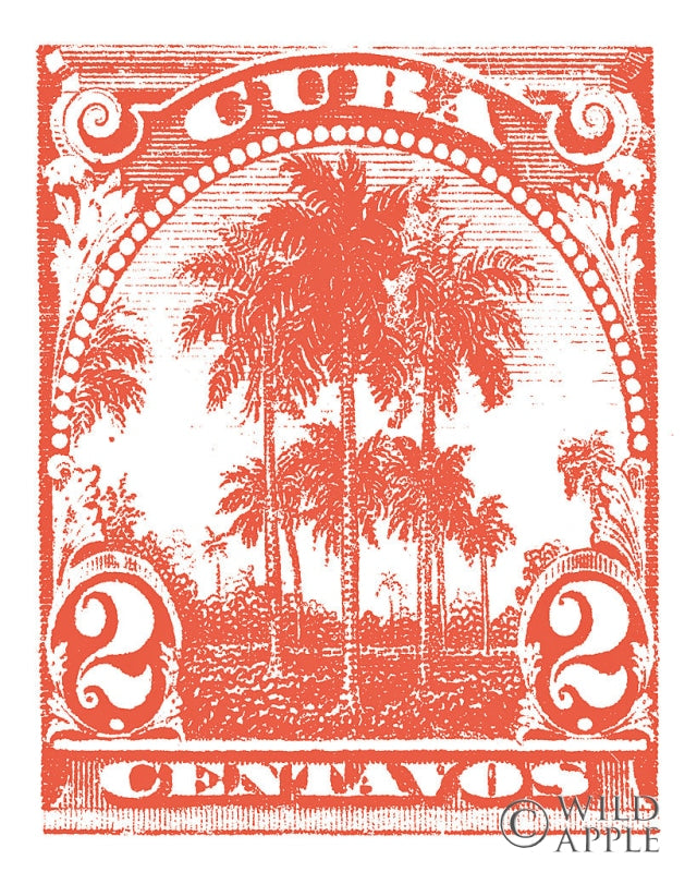 Reproduction of Cuba Stamp IX Bright by Wild Apple Portfolio - Wall Decor Art