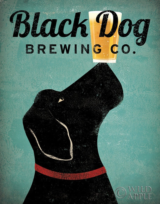 Reproduction of Black Dog Brewing Co v2 by Ryan Fowler - Wall Decor Art