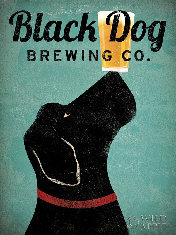 Reproduction of Black Dog Brewing Co v2 by Ryan Fowler - Wall Decor Art