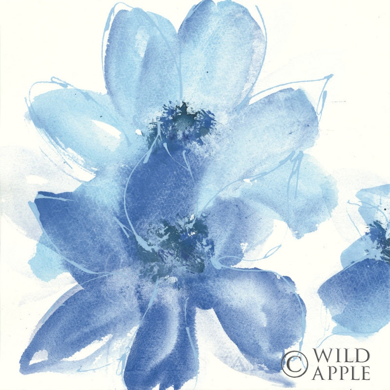 Reproduction of Cobalt Clematis I by Chris Paschke - Wall Decor Art
