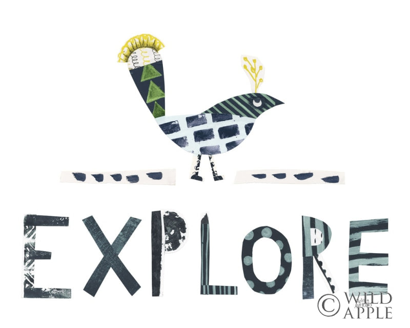 Reproduction of Bird Words II by Melissa Averinos - Wall Decor Art