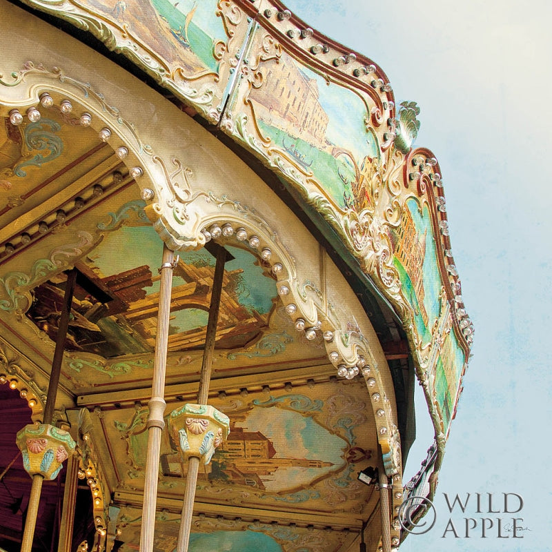 Reproduction of Paris Carousel I Aged by Sue Schlabach - Wall Decor Art
