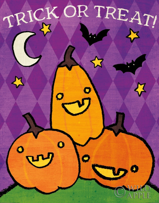 Reproduction of Boo Trick or Treat by Moira Hershey - Wall Decor Art