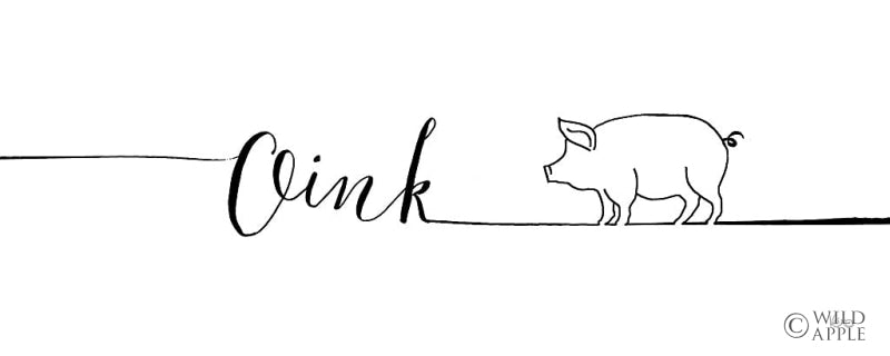 Reproduction of Underlined Farm I by Veronique Charron - Wall Decor Art