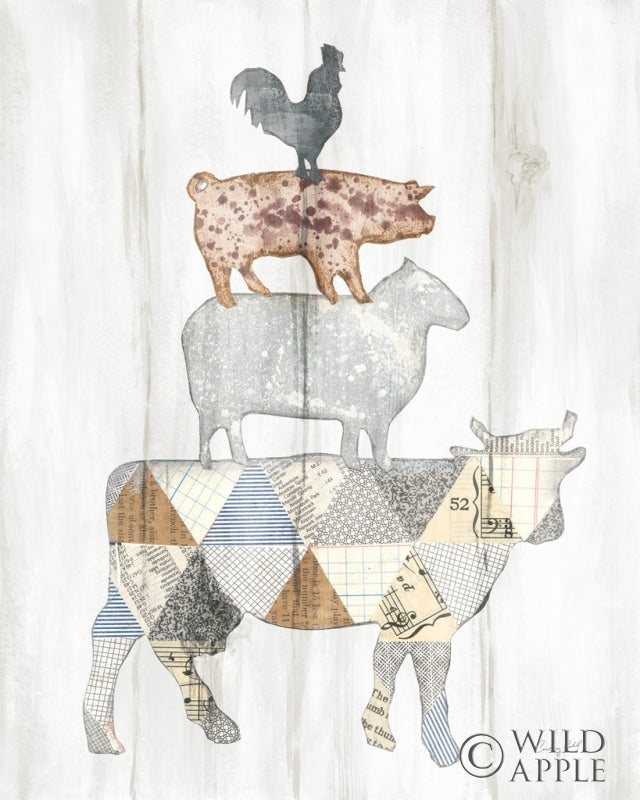 Reproduction of Farm Family I by Courtney Prahl - Wall Decor Art