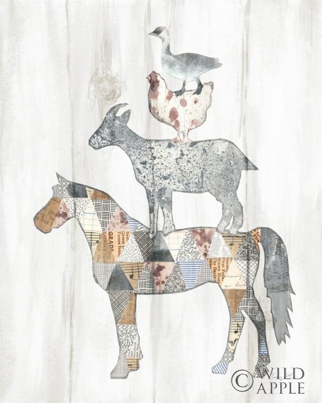 Reproduction of Farm Family II by Courtney Prahl - Wall Decor Art