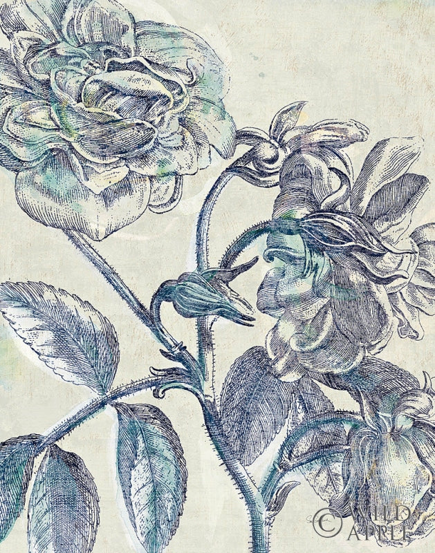 Reproduction of x14 Belle Fleur I Crop by Sue Schlabach - Wall Decor Art