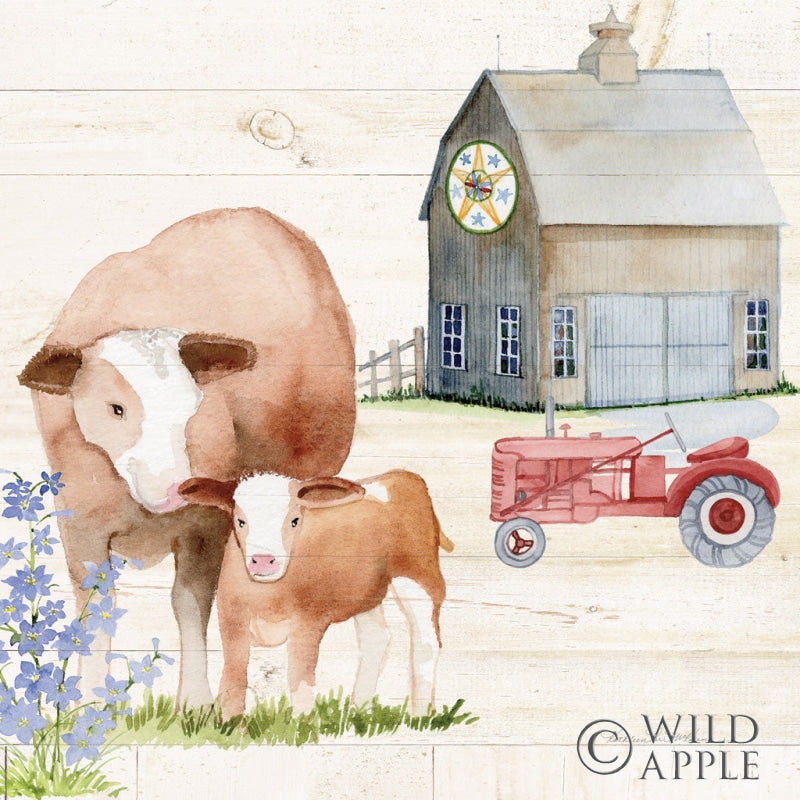 Reproduction of Life on the Farm I by Kathleen Parr McKenna - Wall Decor Art
