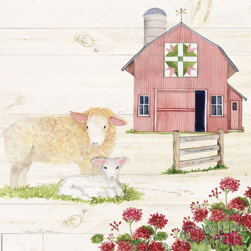 Reproduction of Life on the Farm II by Kathleen Parr McKenna - Wall Decor Art
