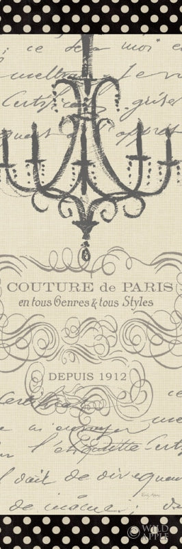 Reproduction of French Couture Panel II by Emily Adams - Wall Decor Art