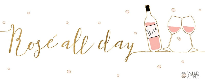 Reproduction of Underlined Bubbly I by Veronique Charron - Wall Decor Art