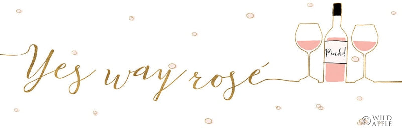 Reproduction of Underlined Bubbly II by Veronique Charron - Wall Decor Art